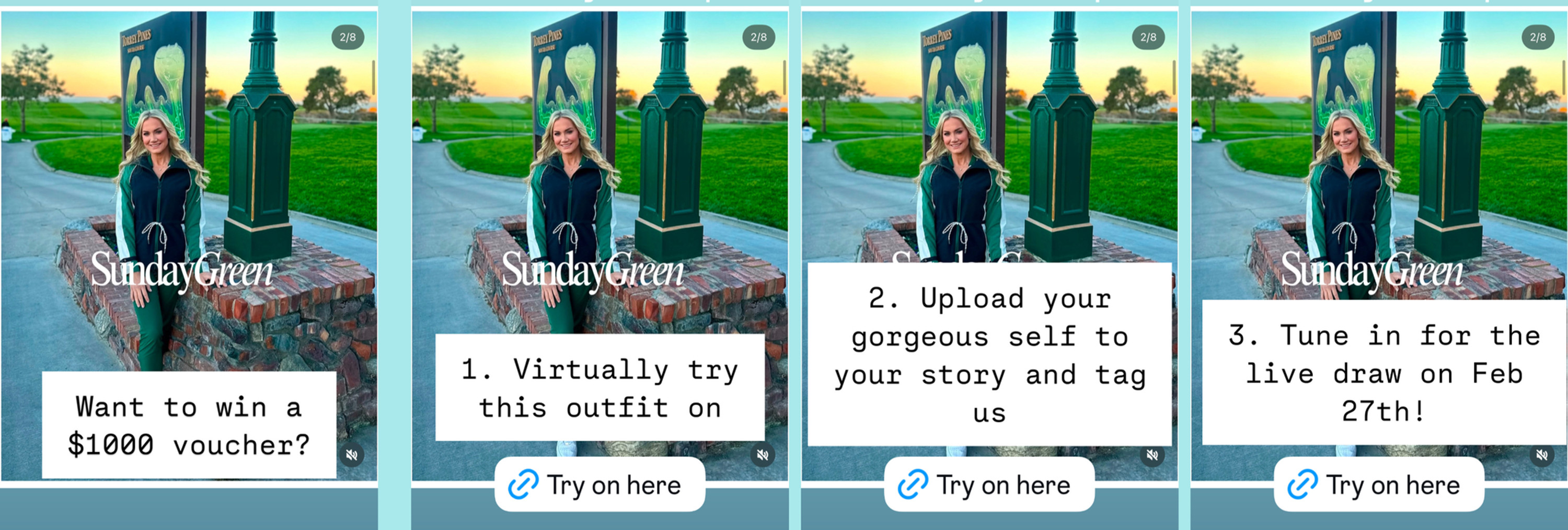Social sharing with virtual try-on