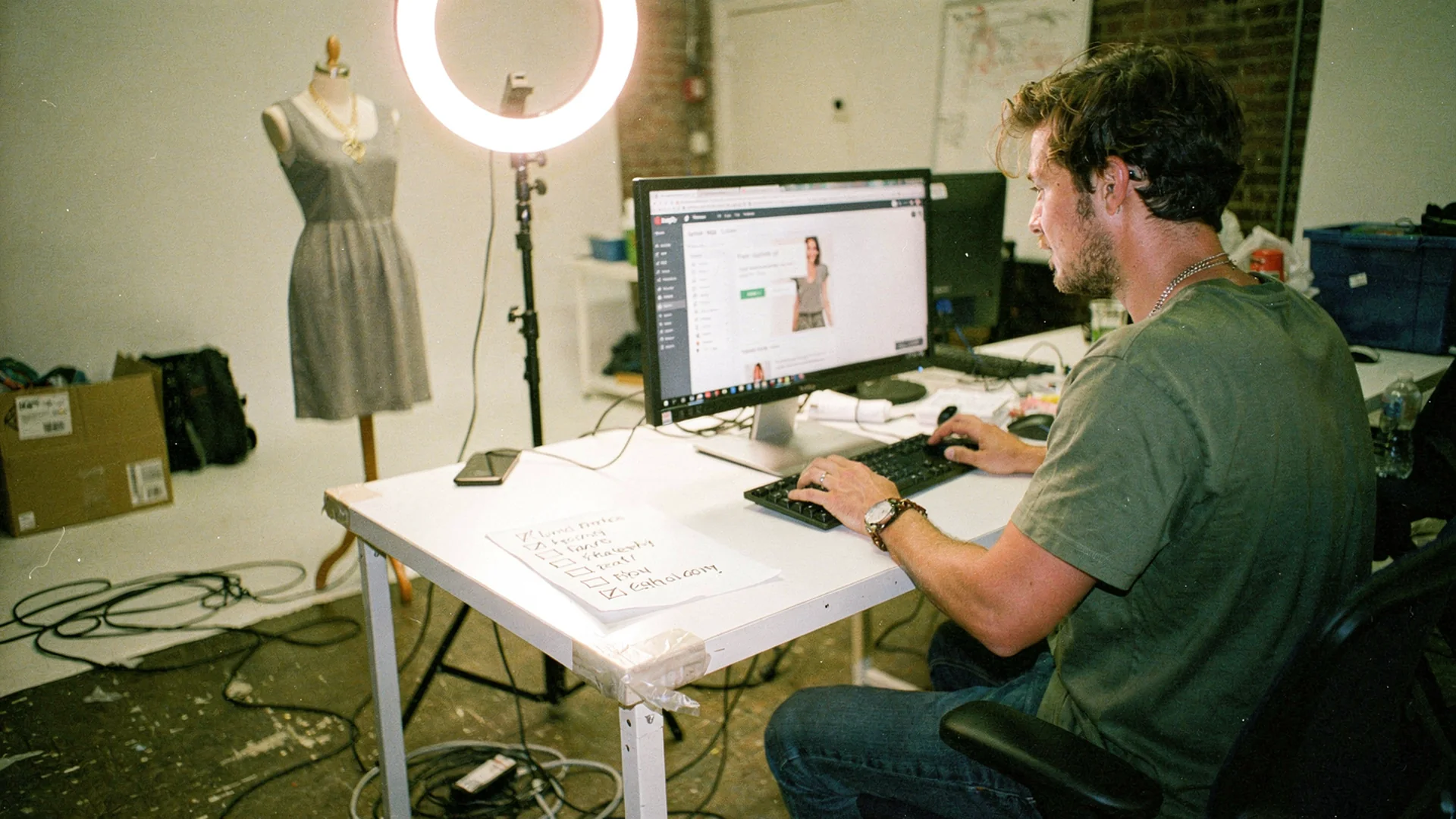 Non-technical merchant enabling try-on in Shopify admin without developers in the room