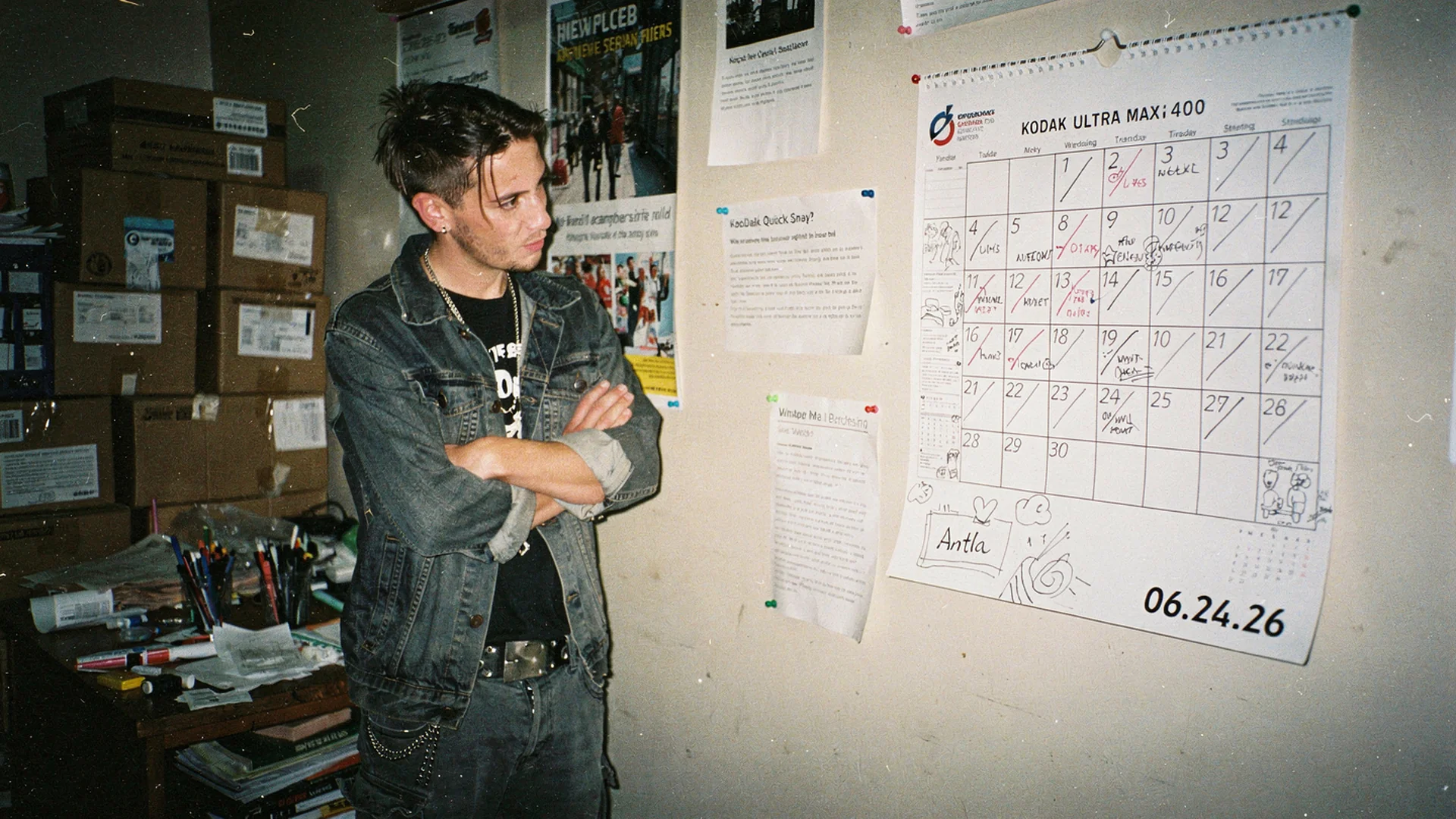 Project timeline whiteboard showing a four-week virtual try-on email rollout for a fashion Shopify brand