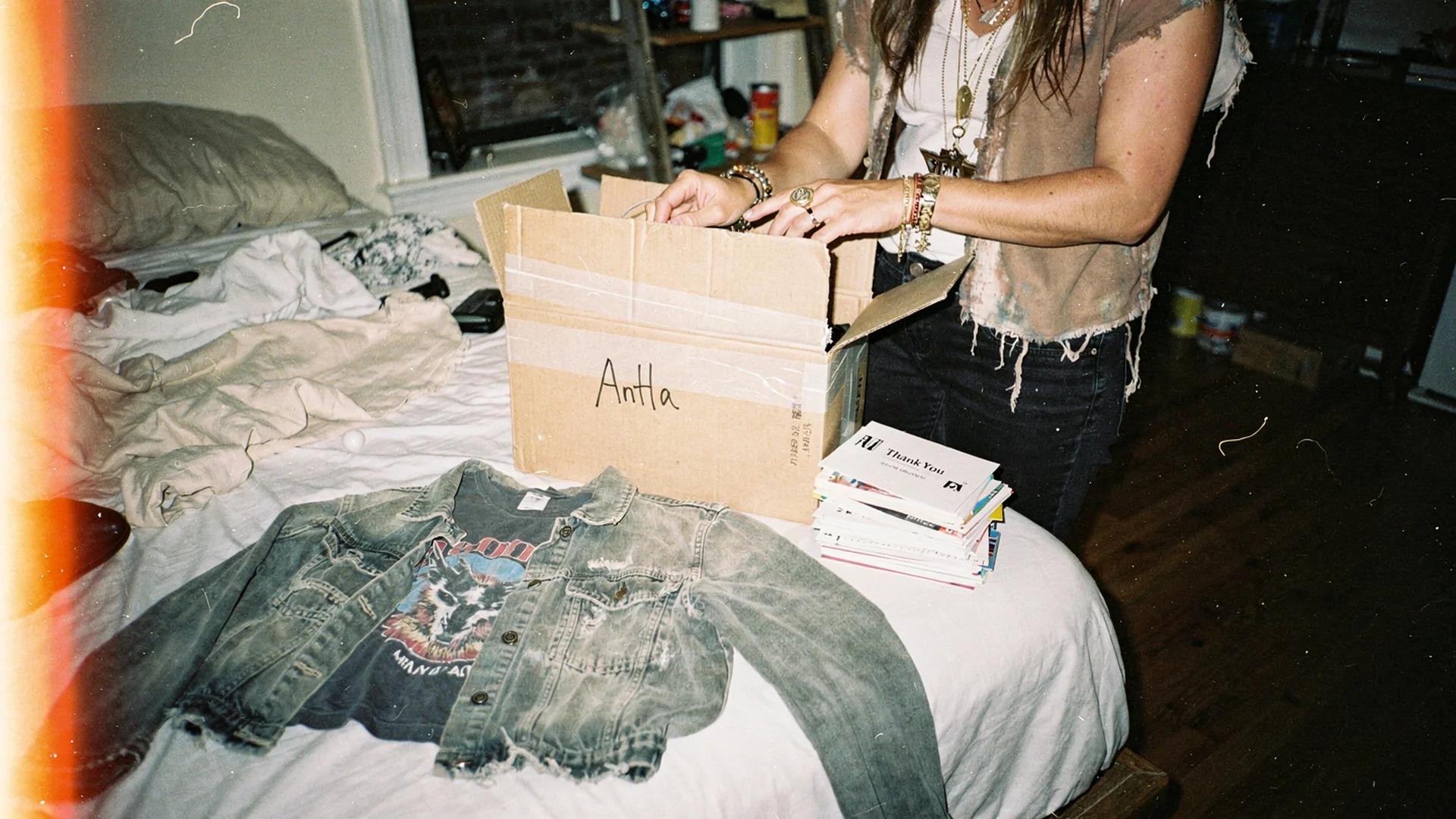 Stylist selecting complementary apparel for a post-purchase email sequence on a Shopify dashboard