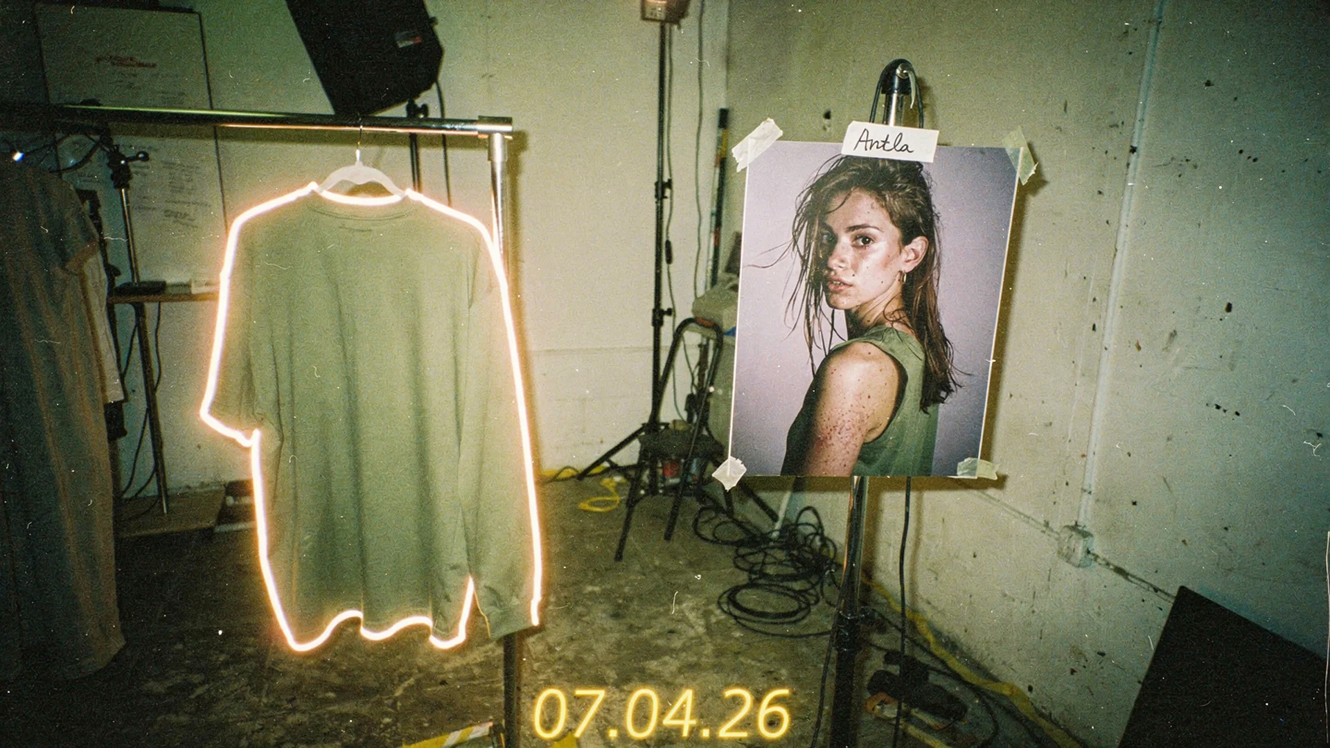 Split editorial comparing polished model fashion photography with a shopper virtual try-on preview on Shopify