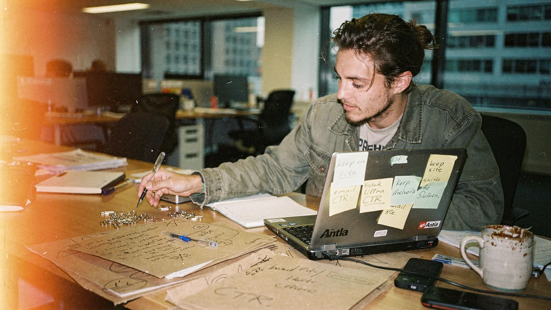 Fashion agency strategist mapping Shopify merchant growth jobs to app functions beside a virtual try-on preview