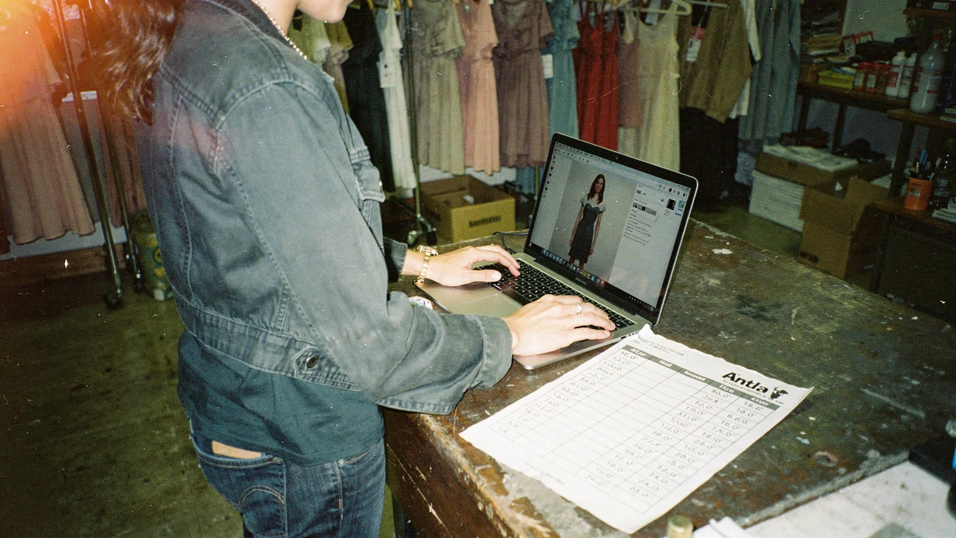 Fashion merchandiser comparing a personal try-on preview, an AR mirror, and a Shopify size widget